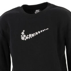Sweat Crew Daisy Logo Fleurs Noir Fille - Nike -ChicFit Boutique sweat crew daisy logo fleurs noir fille nike 2