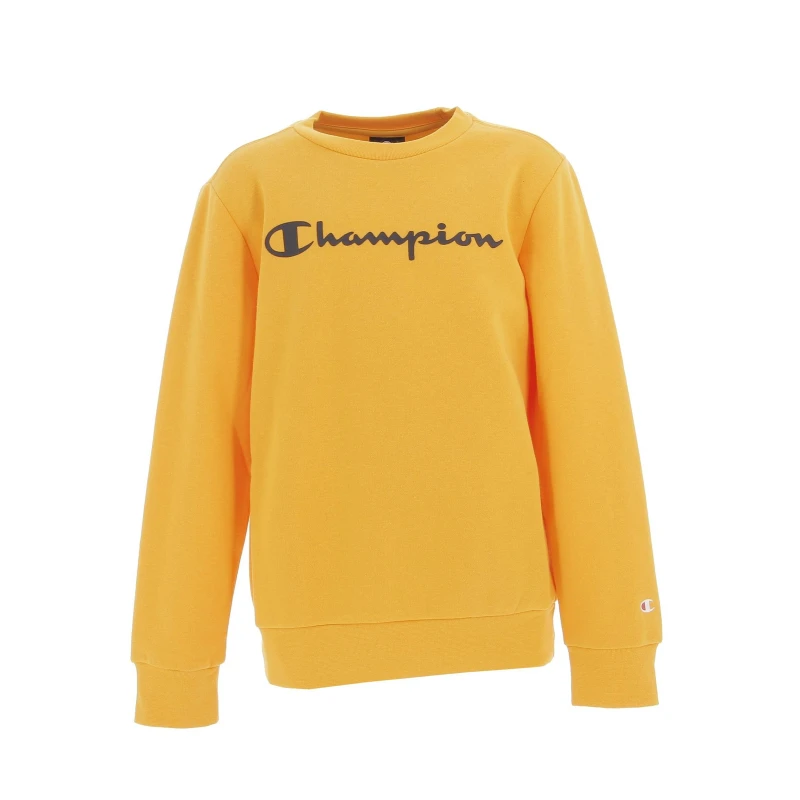 Sweat Crewneck Jaune Moutarde Enfant - Champion 1 Sweat Crewneck Jaune Moutarde Enfant - Champion
