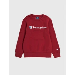 Sweat Crewneck Logo Brodé Bordeaux Enfant - Champion