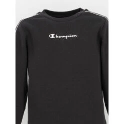 Sweat Crewneck Logo Noir Enfant - Champion -ChicFit Boutique sweat crewneck logo noir enfant champion 3