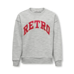 Sweat Koganni Retro Ă Paillettes Gris Fille - Only