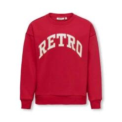Sweat Koganni Retro Ă Paillettes Rouge Fille - Only