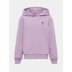 Sweat Kognoomi Logo Hood Violet Fille - Only