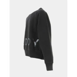 Sweat Uni Logo Patti Noir Fille - Teddy Smith -ChicFit Boutique sweat uni logo patti noir fille teddy smith 2