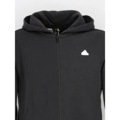 Sweat Zippé à Capuche Future Icons Noir Enfant - Adidas -ChicFit Boutique sweat zippe a capuche future icons noir enfant adidas 2