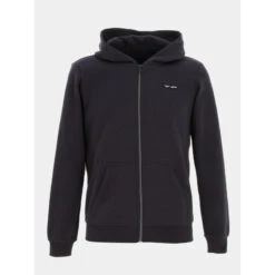 Sweat Zippé à Capuche Narky Bleu Marine Enfant - Teddy Smith