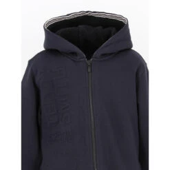 Sweat Zippé Doublé Sherpa Bleu Marine Enfant - Teddy Smith -ChicFit Boutique sweat zippe double sherpa bleu marine enfant teddy smith 2