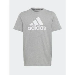 T-shirt Big Logo Gris Chiné Enfant - Adidas