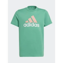 T-shirt Big Logo Vert Orange Enfant - Adidas