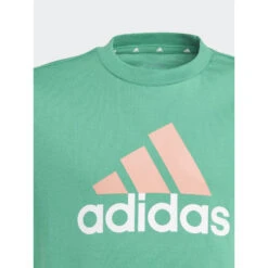 T-shirt Big Logo Vert Orange Enfant - Adidas -ChicFit Boutique t shirt big logo vert orange enfant adidas 3