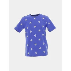 T-shirt Bluv Logos Bleu Enfant - Adidas