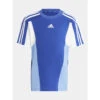 T-shirt Colorblock 3 Stripes Bleu Enfant - Adidas