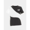 T-shirt Colorblock Cat Noir Blanc Enfant - Puma