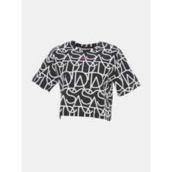 T-shirt Crop Bluv 2 Noir Blanc Fille - Adidas