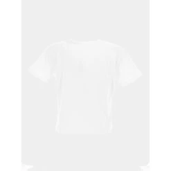 T-shirt Crop Logo Coloré Blanc Fille - Guess -ChicFit Boutique t shirt crop logo colore blanc fille guess 1