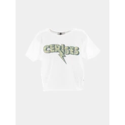 T-shirt Crop Rokigi Ice Cream Blanc Fille - Le Temps Des Cerises