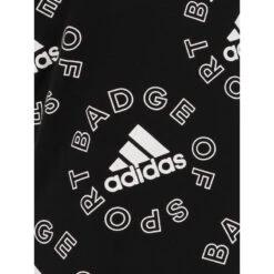 T-shirt De Sport Badge Noir Fille - Adidas -ChicFit Boutique t shirt de sport badge noir fille adidas 2