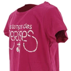 T-shirt Doligi Violet Fille - Le Temps Des Cerises -ChicFit Boutique t shirt doligi violet fille le temps des cerises 3