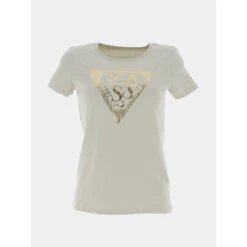 T-shirt éco Logo Light Doré Kaki Fille - Guess