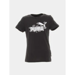 T-shirt Essential Animal Noir Fille - Puma