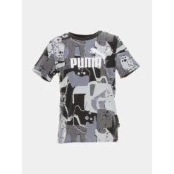 T-shirt Essential Imprimés Aop Art Gris Enfant - Puma