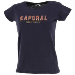 T-shirt Leoni Bleu Marine Fille - Kaporal