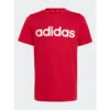 T-shirt Linear Logo Rouge Enfant - Adidas