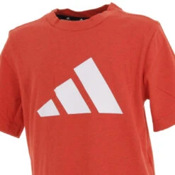 T-shirt Logo 3 Bandes Rouge Enfant - Adidas 7 T-shirt Logo 3 Bandes Rouge Enfant - Adidas -ChicFit Boutique t shirt logo 3 bandes rouge enfant adidas 2