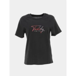 T-shirt Logo Felzy Noir Fille - Teddy Smith