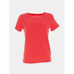 T-shirt Logo Paillettes Ticia Rouge Fille - Teddy Smith