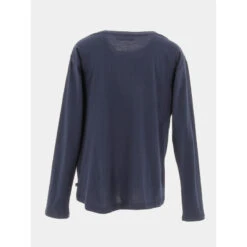 Devant -ChicFit Boutique t shirt manche longue bleu marine fille le temps des cerises 1