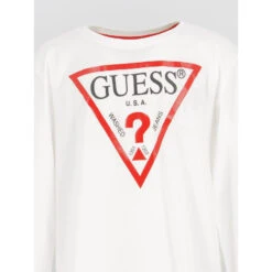T-shirt Manches Longues Core True Blanc Enfant - Guess -ChicFit Boutique t shirt manches longues core true blanc enfant guess 3