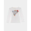 T-shirt Manches Longues Lovely Blanc Fille - Guess