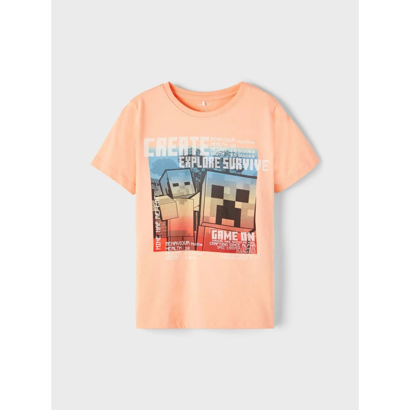 T-shirt Minecraft Major Orange Enfant - Name It 1 T-shirt Minecraft Major Orange Enfant - Name It