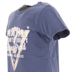 T-shirt Mojave Bleu Fille - Guess -ChicFit Boutique t shirt mojave bleu fille guess 3