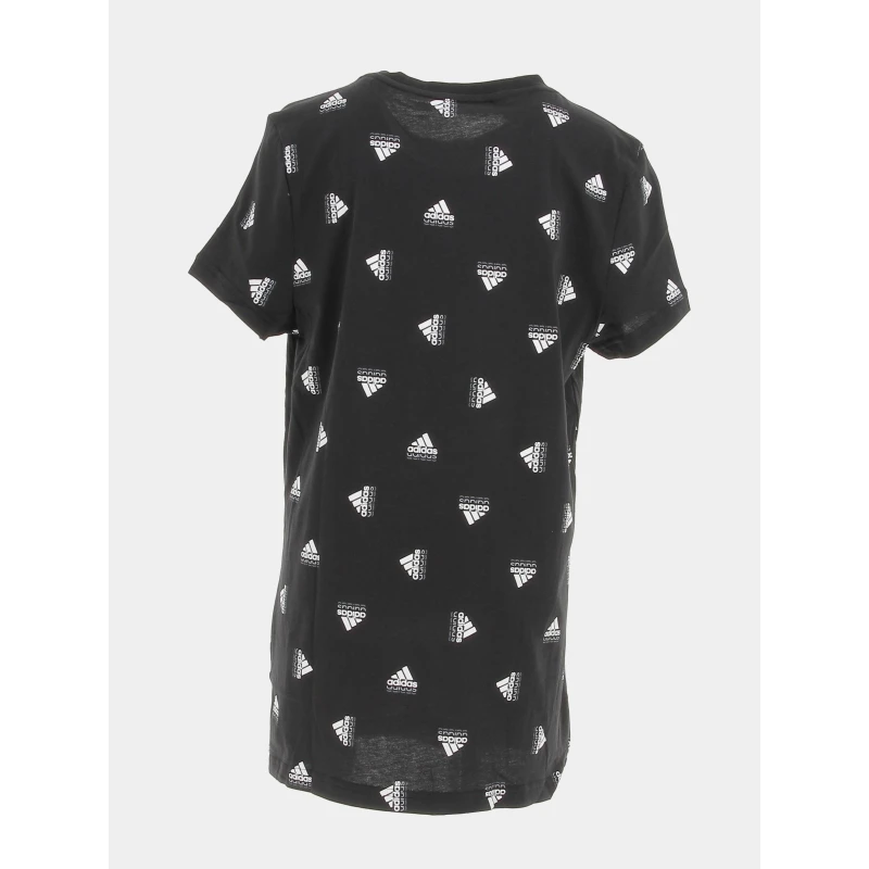 T-shirt Multi-logo Bluv Noir Fille - Adidas 2 T-shirt Multi-logo Bluv Noir Fille - Adidas – Image 2