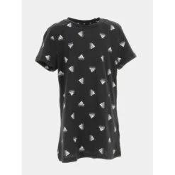 T-shirt Multi-logo Bluv Noir Fille - Adidas