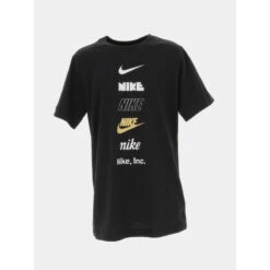 T-shirt Nsw Camo Futura Multi Logos Noir Enfant - Nike