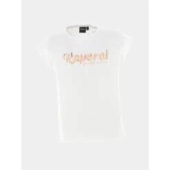 T-shirt Pretty Nature Fall Blanc Fille - Kaporal