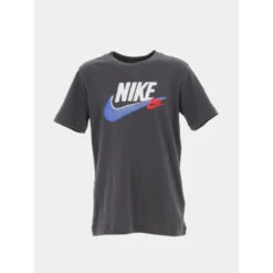 T-shirt Sportswear Double Logo Gris Anthracite Enfant - Nike